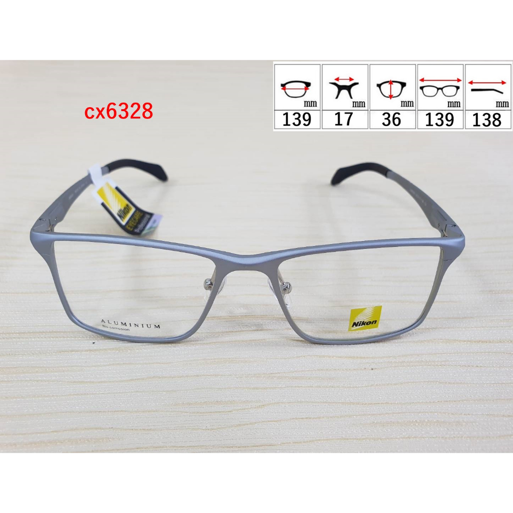 กรอบแว่นตา-nikon-รุ่นcx-6328-กรอบสีบรอนซ์-รหัสe240