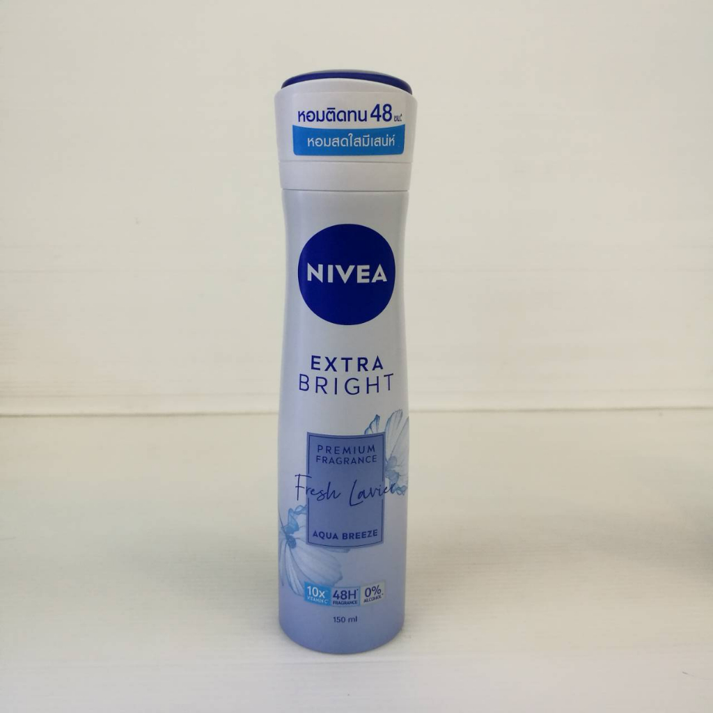 ใหม่-nivea-extra-bright-fragrance-150-มล-นีเวีย-เอ็กซ์ตร้า-ไบรท์-พรีเมี่ยม-ฟราแกรนซ์-สเปรย์ระงับกลิ่นกาย-มี-2-สูตร