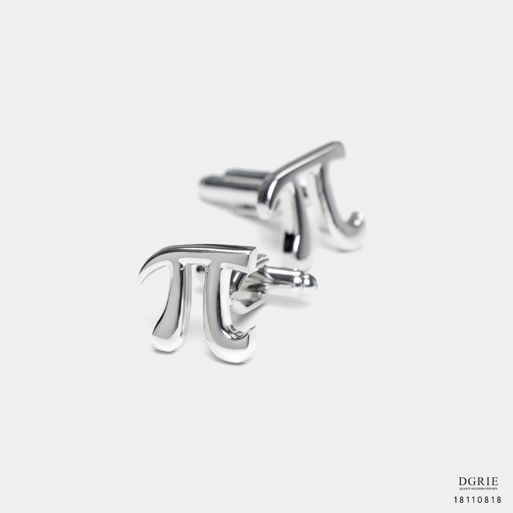 silver-pi-roman-style-cufflinks-กระดุมข้อมือตัวอักษรโรมัน