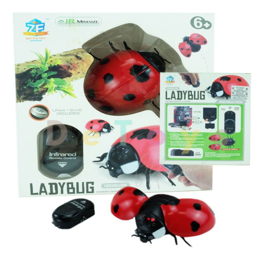 หุ่นยนต์แมลงเต่าทองบังคับวิทยุ-ladybug-r-c-กางปีก-ถอดปีกได้-ของเล่นบังคับวิทยุ-รถบังคับเต่าทอง