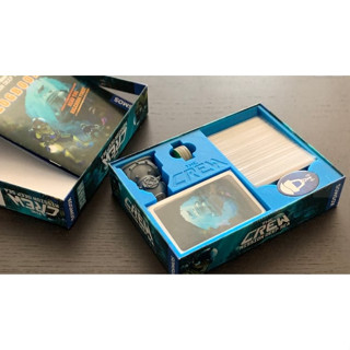 [Plastic] The Crew Mission Deep Sea Board Game: Insert - ชุดกล่องจัดเก็บอุปกรณ์สำหรับเกม (Sleeved cards)