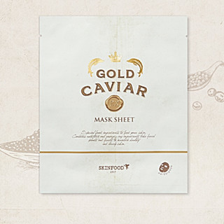 Skinfood Gold Caviar Mask Sheet 25g. แผ่นมาส์ก มาส์กหน้า