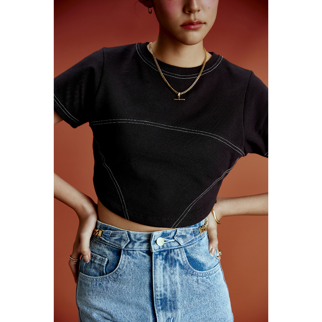maison KEEPS | Beta Cropped Tee เสื้อยืดครอป baby tee | Shopee Thailand