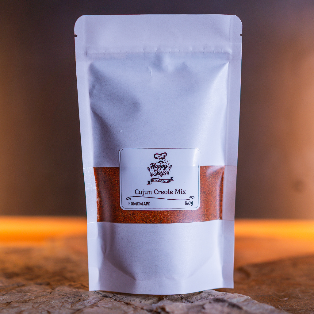 เครื่องปรุงรสชนิดผงคาจูนครีโอลโฮมเมด น้ำหนักสุทธิ 160กรัม, Cajun Creole