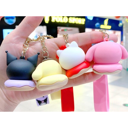 พร้อมส่ง-พวงกุญแจตุ๊กตาน่ารักลายการ์ตูน-sanrio-ห้อยกระเป๋า-ห้อยกุญแจบ้าน-ห้อยกุญแจรถ