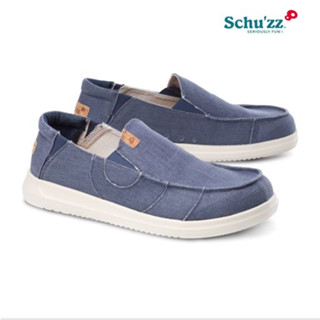 Schuzz แท้100% รุ่น​ Marius 0152 สียีนส์ รองเท้าผ้าแคนวาส ผู้ชาย น้ำหนักเบา จากฝรั่งเศส