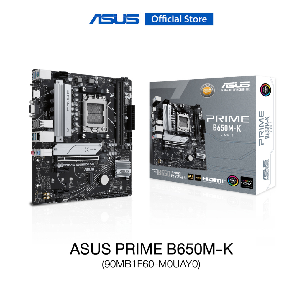 ASUS PRIME B650MK (90MB1F60M0UAY0) Mainboard, AMD B650 MicroATX