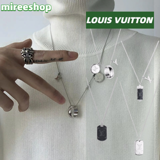 🍒หลุยส์วิตตอง Louis Vuitton สร้อยคอจี้ Monogram Jewelry