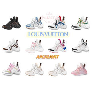 แบรนด์ใหม่ 100% ของแท้ LOUIS VUITTON / LV ARCHLIGHT รองเท้าผ้าใบสำหรับสุภาพสตรีหลายสไตล์