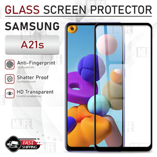 MLIFE - กระจก 9D เต็มจอ Samsung Galaxy A21s ฟิล์มกระจก ฟิล์มกันรอย เคส ฟิล์มหลัง ฟิล์มหลังเครื่อง Tempered Glass