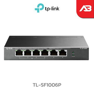 TP-Link 6-Port 10/100Mbps Desktop PoE Switch with 4-Port PoE+ รุ่น TL-SF1006P