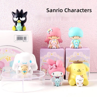กล่องสุ่ม(แบบเลือกต้ว)ลิขสิทธิ์แท้ Sanrio Miniso Sanrio With Friends series Blind box พร้อมส่งจากกรุงเทพฯ