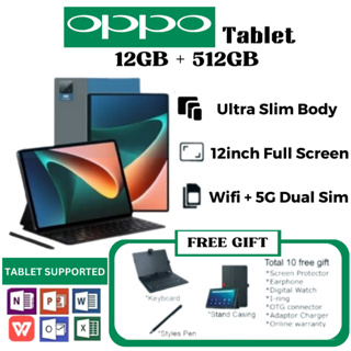 ภาพหน้าปกสินค้าOPPO 5G Tablet  11.5 Inch Android Tablet 12GB+512GB Learning Tablet for Online Classroom HD Tablet ที่เกี่ยวข้อง