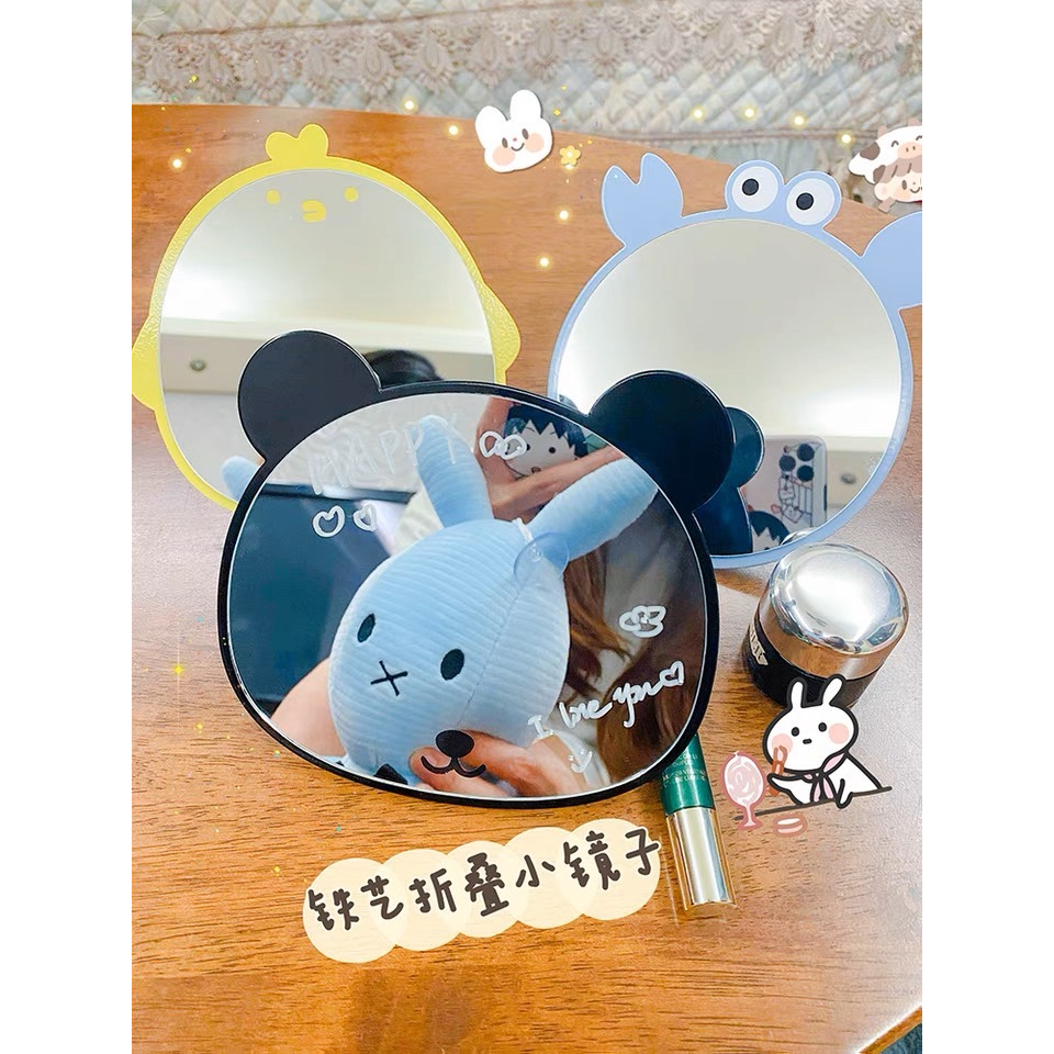 พร้อมส่ง-กระจกตั้งโต๊ะ-คละลายนะค่ะ