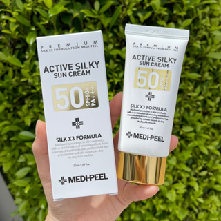 กันแดด Medi-Peel Active Silky Sun Cream SPF50+ PA+++ ของเเท้ มาใหม่!! ขนาด 50ml