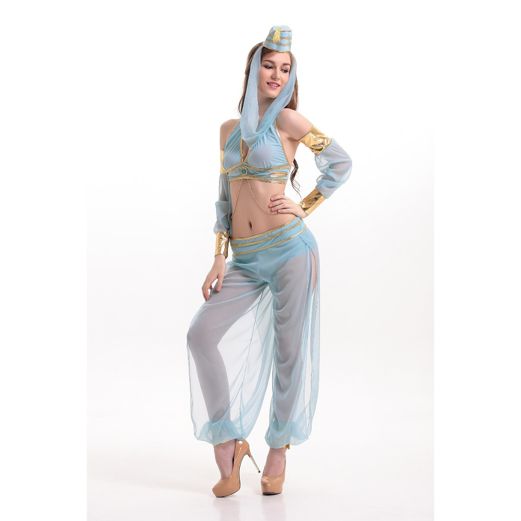 ms11231-ชุดจินนี่-จี่นี่-ชุดอินเดีย-aladdins-sexy-genie-costume-ด่วนมีส่งgrabค่า