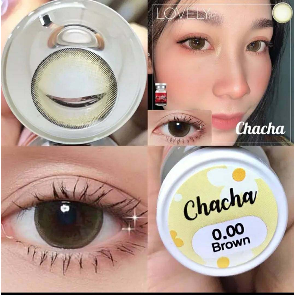 คอนแทคเลนส์-chacha-brown-gray-lovelyplus-ขนาดมินิ