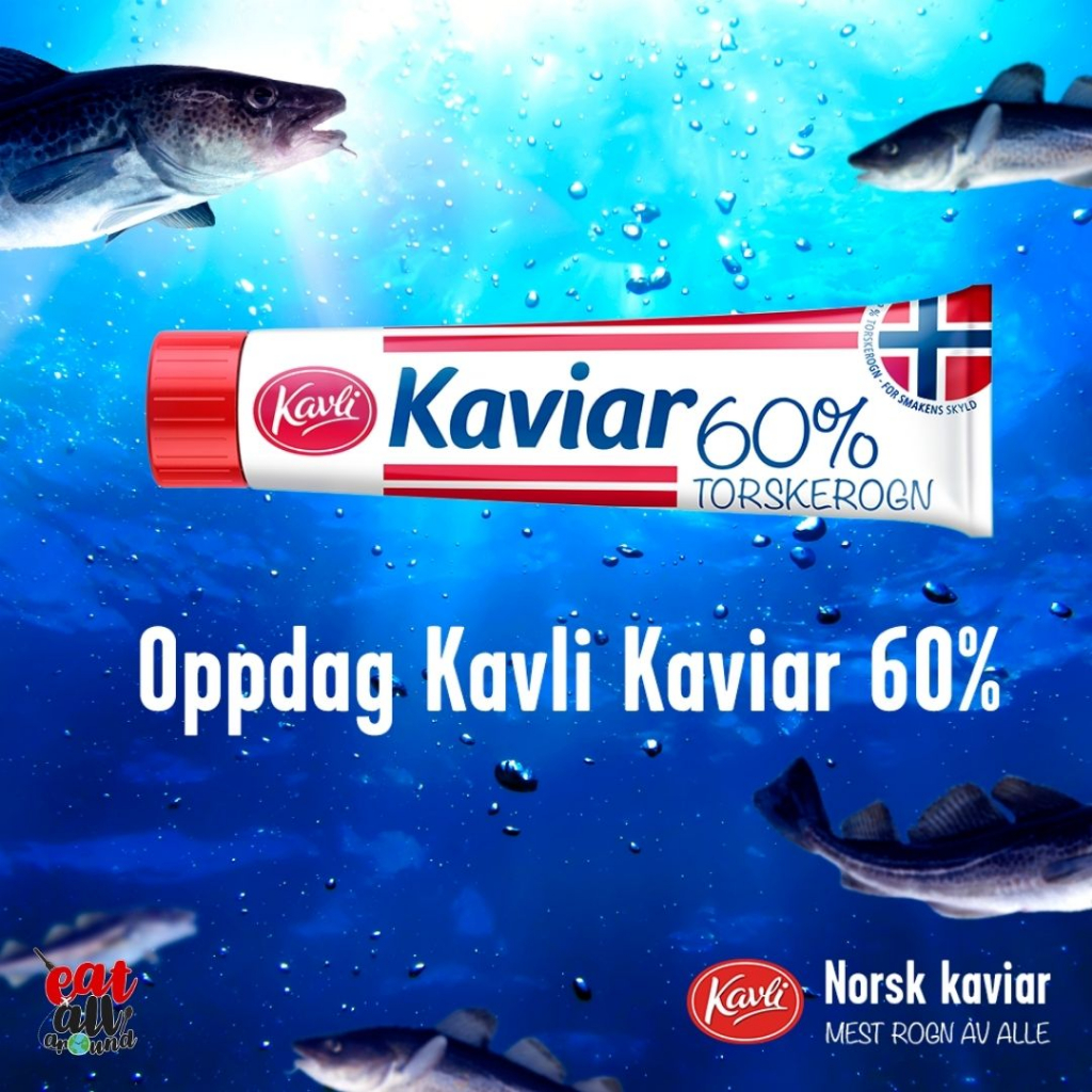 kavli-kaviar-ประกอบด้วยไข่ปลาคอดนอร์เวย์ถึง-60-ซึ่งให้รสชาติที่ดีที่สุด-คัดเฉพาะไข่ปลาคอดนอร์เวย์ทางตอนเหนือของนอร์เวย