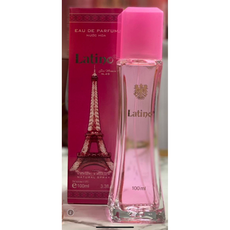 น้ำหอม-latino-หอไอเฟล-สีชมพู-100-ml