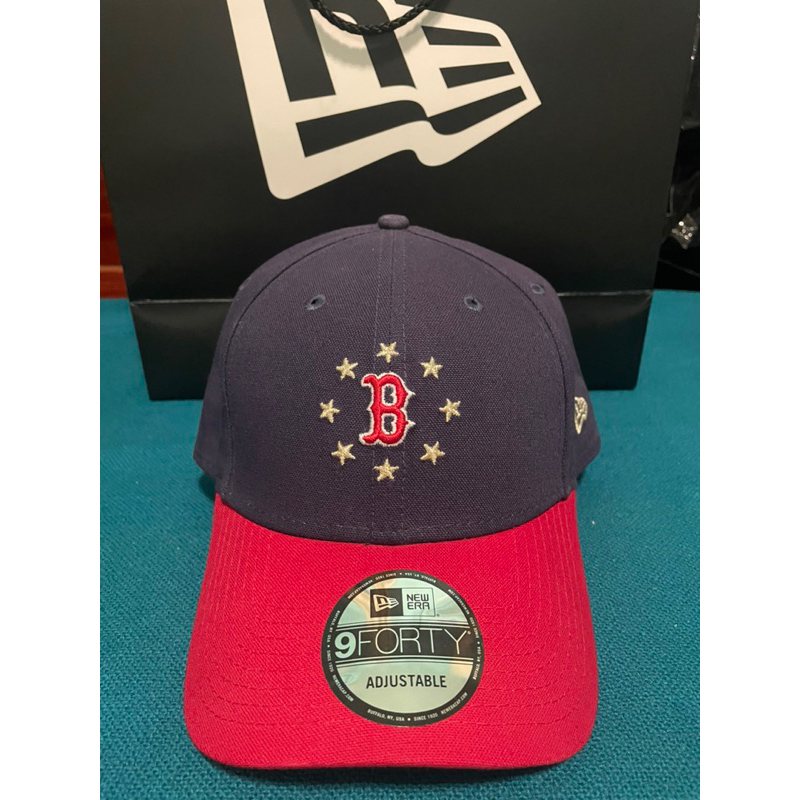 พร้อมส่ง-new-era-9forty-circle-star-la-boston-red-sox-adjustable-cap