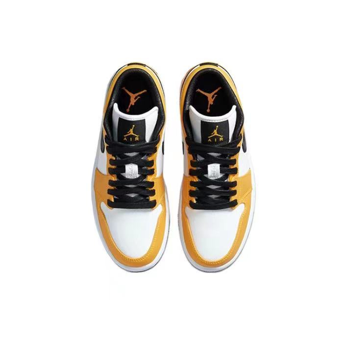 air-jordan-1-low-laser-orange-ทั้งสองเพศ-ระบายอากาศ-รองเท้าบาส