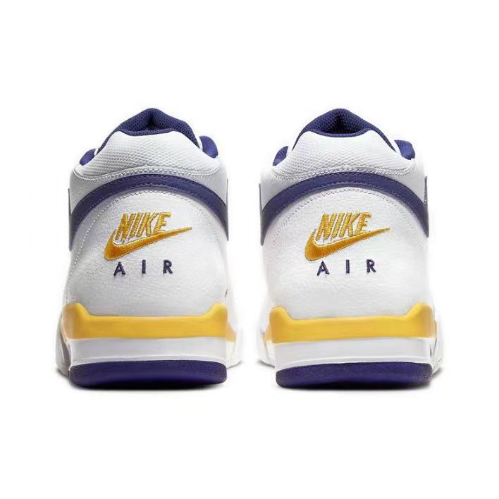 nike-flight-legacy-mid-lakers-ทั้งสองเพศ-ระบายอากาศ-รองเท้าบาสเก็ตบอล