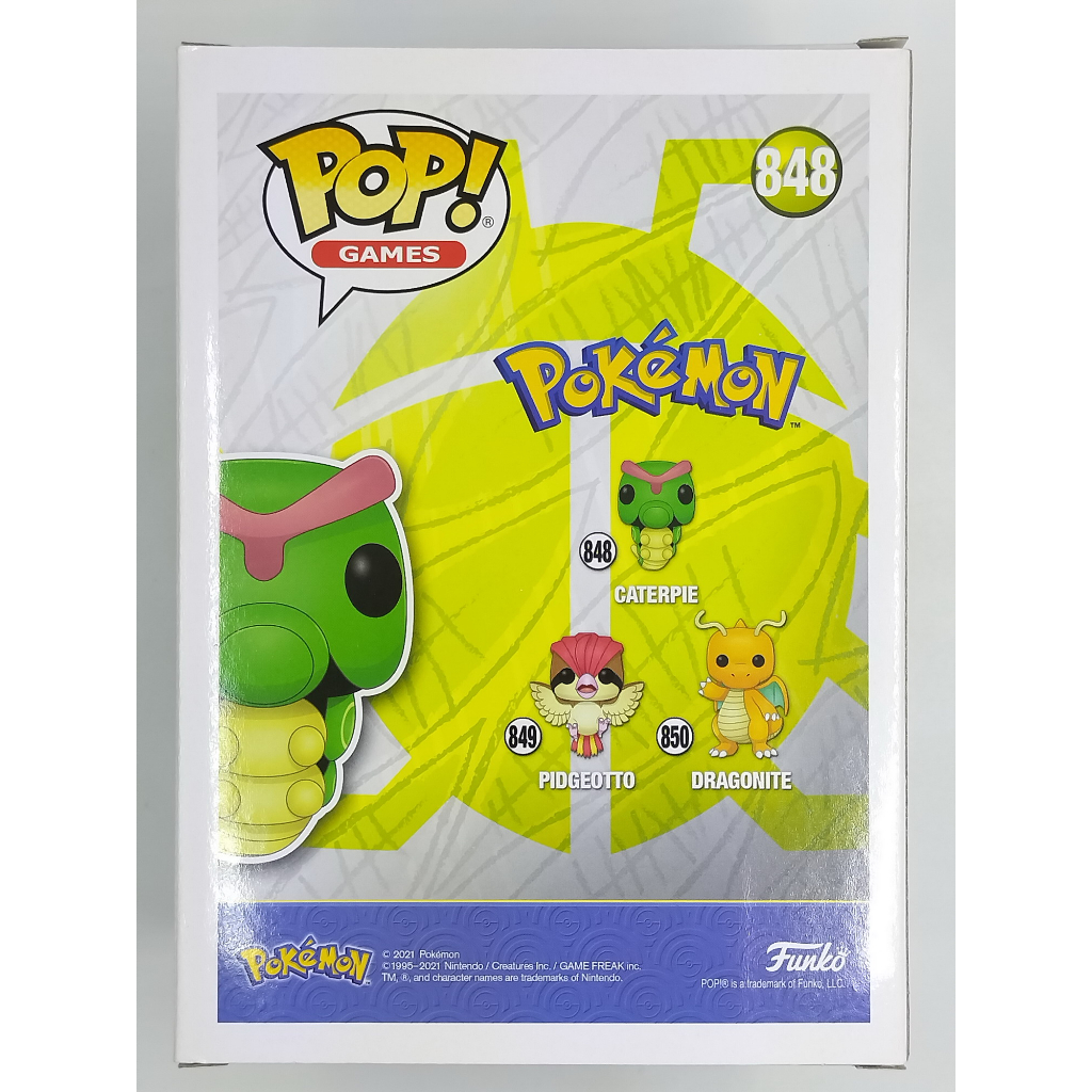 funko-pop-pokemon-caterpie-848-กล่องมีตำหนินิดหน่อย