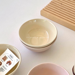 ถ้วยซุปเซรามิค ใส่ซอส สีพาสเทล mini pastel bowl ( faryheyz )