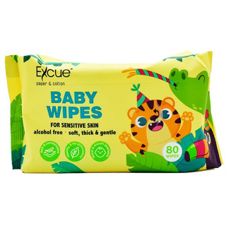 10 Packs Excue Baby Wipes/Wet Tissue (80pcs/pack)