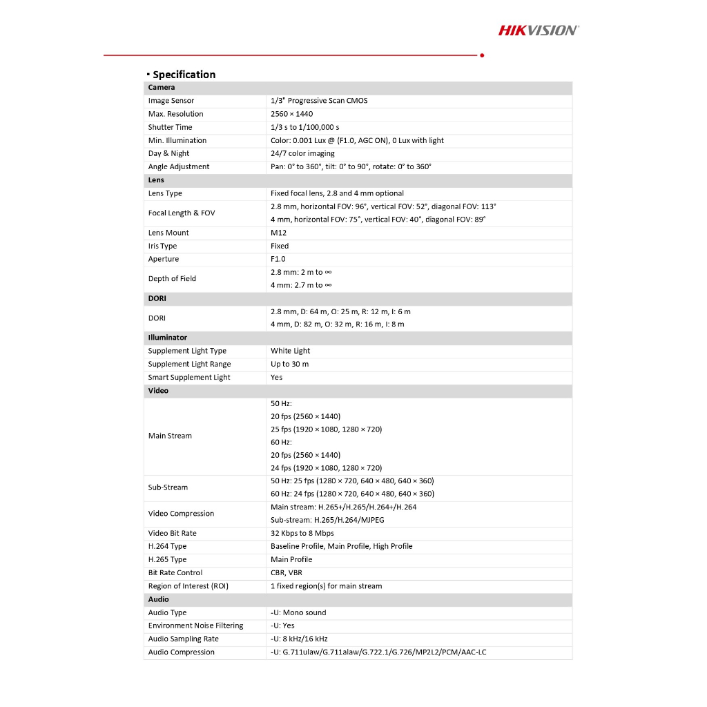 hikvision-กล้องวงจรปิด-4mp-ภาพสี24ชม-รุ่น-ds-2cd1047g2-l-แบบเลือกซื้อ