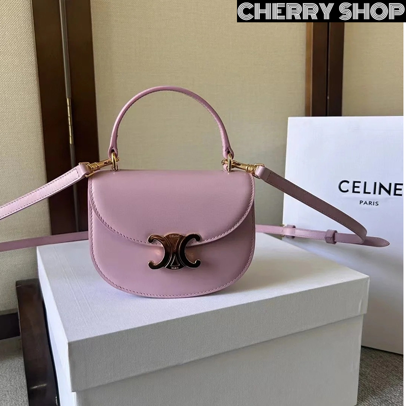 ถูกที่สุด-ของแท้-100-ซีลีน-celine-besace-triomphe-mini-bagกระเป๋า-messenger-กระเป๋าสะพายไหล่