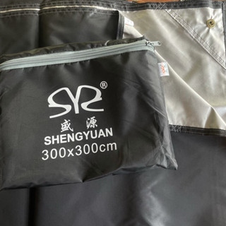 Ground Sheet กราวชีท รองพื้นเต็นท์ แผ่นรองปูพื้น สีดำ