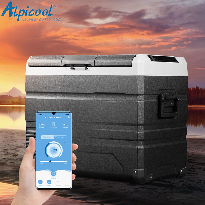alpicool-freezer-ตู้เย็นขนาดเล็ก-ตู้เย็นมินิ-ตู้เย็นในรถ-ตู้เย็นแคมป์ปิ้งเชื่อมต่อกับ-appได้-พร้อมแบตเตอรี่15600mah