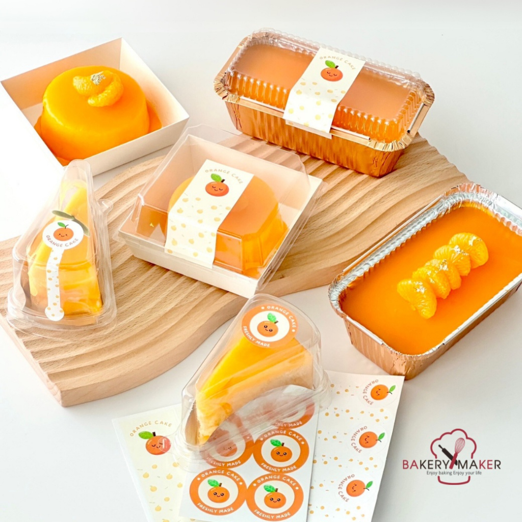 สติกเกอร์-เค้กส้ม-ตกแต่งกล่องเค้ก-มี-3-แบบให้เลือก-sticker-orange-cake-ส้ม