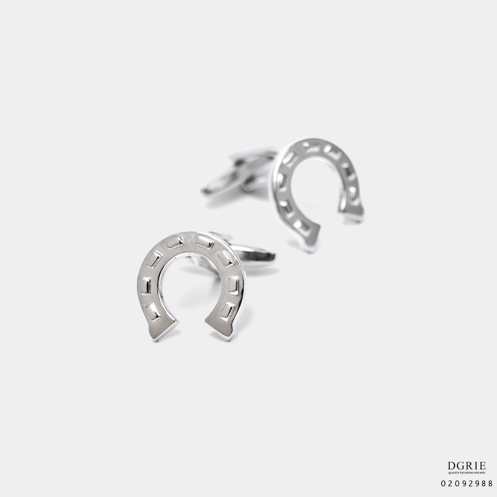 horseshoe-silver-cufflinks-กระดุมข้อมือรูปเกือกม้าสีเงิน