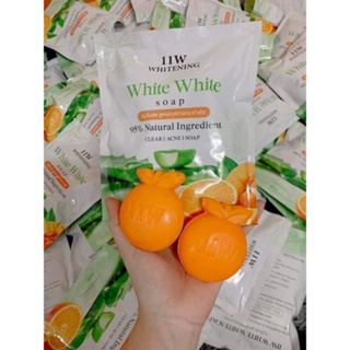 พร้อมส่ง 11W White White soap วันวันดับบลิว ไวท์ ไวท์ โซป  (ขนาด60 กรัม)