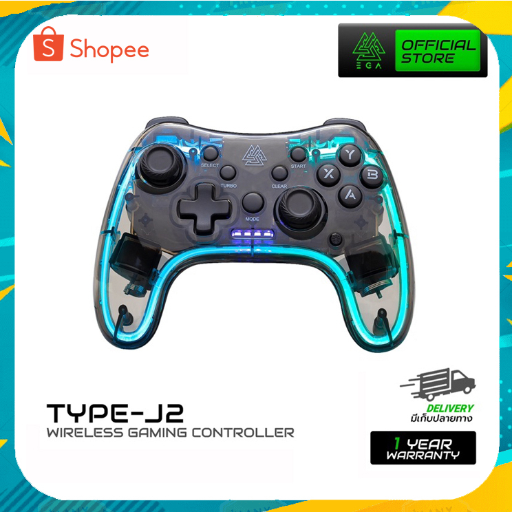 type-j2-ega-จอยเกม-controller-type-j2-จอยเกมมิ่งไร้สาย-ของแท้รับประกันสินค้า-1-ปี