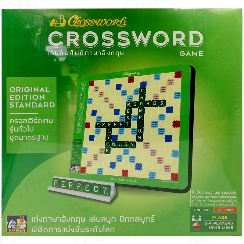 ครอสเวิร์ดเกม เกมต่อศัพท์ภาษาอังกฤษ Crossword Game รุ่นทั่วไป 7+  กล่องมาตรฐาน 15*15ช่อง | Shopee Thailand