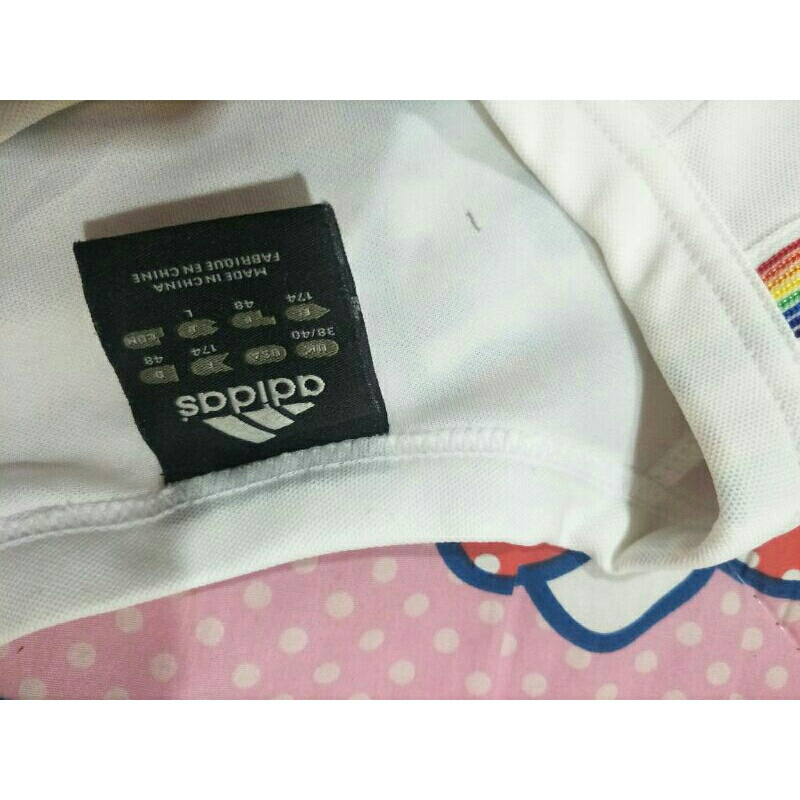 เสื้อ-adidas-แท้มือสองสภาพดี-รอบอก40-แถบสีรุ้งสว่าง