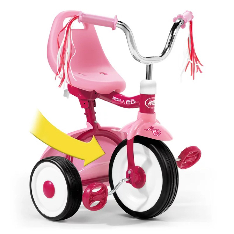 นำเข้า-จักรยานสามล้อ-สำหรับเด็ก-1-5-3-ขวบ-radio-flyer-boys-fold-2-go-tricycle-pink-สีชมพู-ราคา-3190-บาท