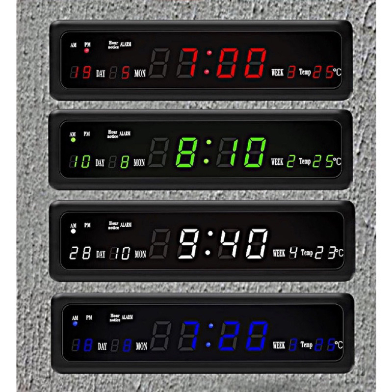นาฬิกาดิจิตอลled-นาฬิกาตั้งโต๊ะ-นาฬิกาแขวนผนัง-รุ่นcx-808-digital-led-clock-ราคาถูก-ยี่ห้อ-caixingสินค้าพร้อมส่ง