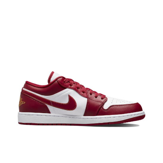 air-jordan-1-low-cardinal-low-top-รองเท้าบาสเก็ตบอลย้อนยุค-สีขาว-สีแดง