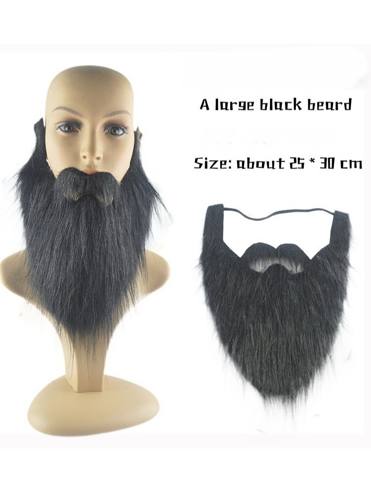 หนวดเคราแฟนซี-เคราปลอม-แบบยาว-สำหรับ-การแสดง-ปาร์ตี้-คอสเพลย์-fancy-fake-long-mustache-beard-for-funny-พร้อมส่งจากไทย