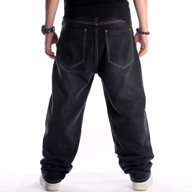 ps012-กางเกงยีนส์เกาหลีทรงbasicสีดำ-สำหรับคนไซส์ใหญ่มีเอวตั้งแต่-30-46