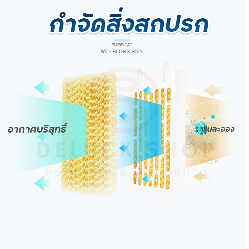 พัดลมไอเย็น-8l-พัดลมไอน้ำ-เครื่องปรับอากาศ-พัดลมปรับอากาศ-พัดลมเคลื่อนที่-พัดลมแอร์-air-cooler-พัดลมแอร์เย็น-รับประกัน