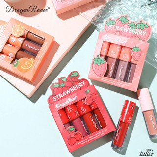 ลิปแมตต์มินิ ลิปกลอสลิปสติกเซต เนื้อแมตต์  Dragon RANEE MINI MATTE LIP 4 ชิ้น (P47)