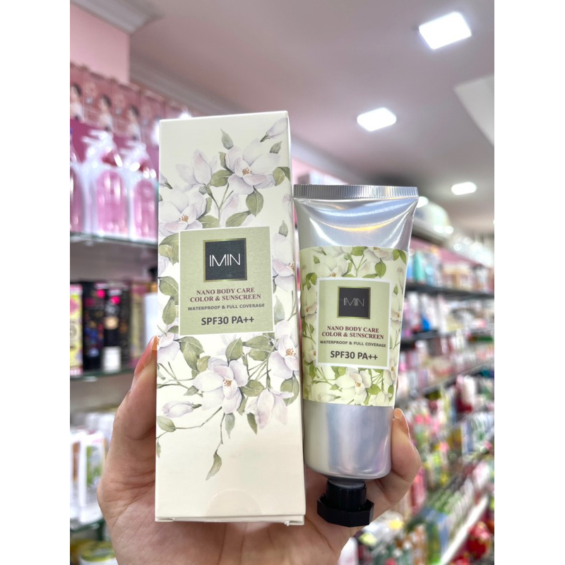 Imin nano body care color & sunsceen SPF30 PA+++ ไอมินนาโน (ครีมทาตัว