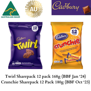 Cadbury Sharepack 12 Pieces (Twirl and Crunchie) Best Before (See the Pictures)