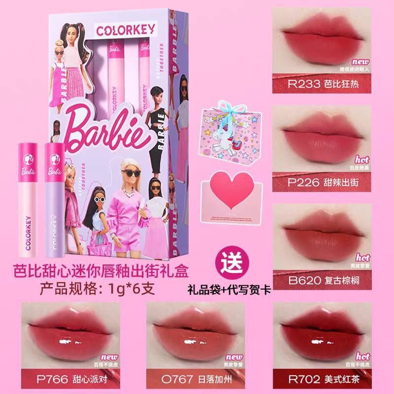 เซ็ทลิปสติก-colorkey-barbie-ยังไม่แกะซีล