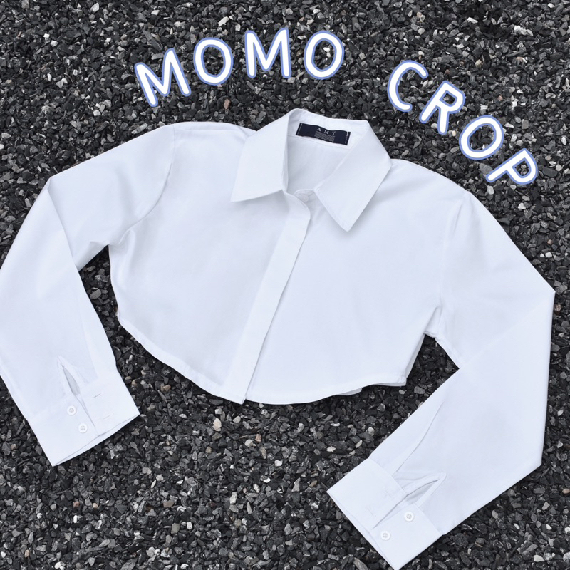 online-only-momo-crop-เสื้อเชิ้ตครอปแขนยาว-y2k